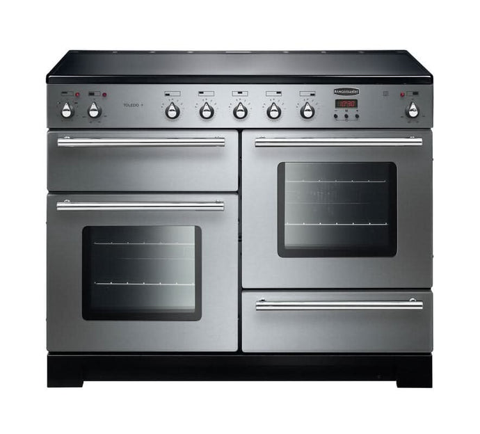 induction rangemaster toledo plus 110 in stainless steel with chrome trim