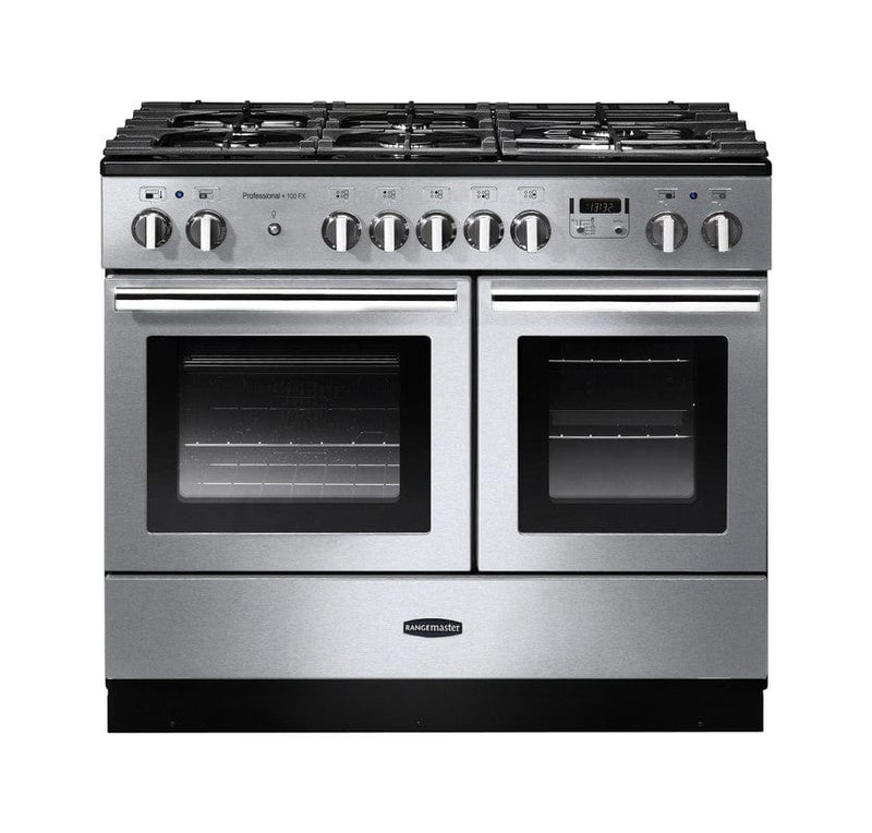 Load image into Gallery viewer, Rangemaster Professional Plus FX 100 | Dual Fuel | Stainless Steel | Chrome Trim | PROPL100FXDFFSS/C
