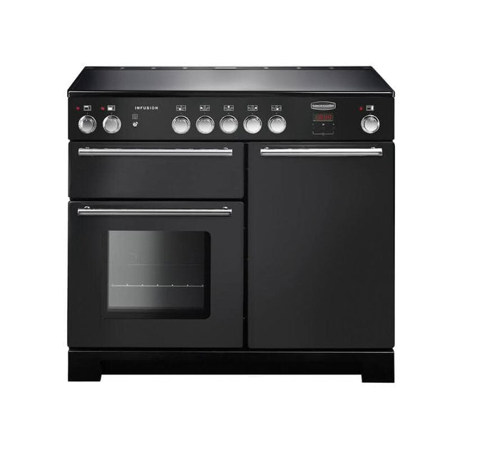 Rangemaster Infusion 100 | Induction | Black | Chrome Trim | INF100EIBL/