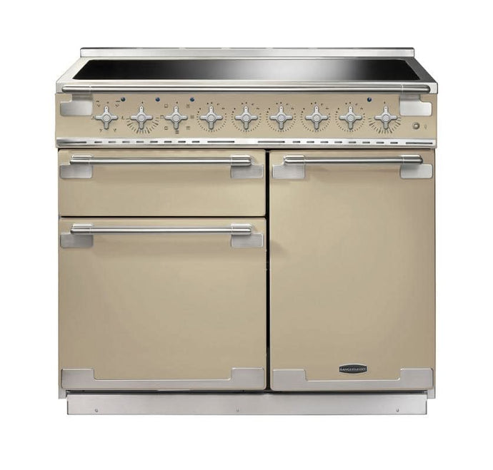 induction rangemaster elise 100 in cream with chrome trim