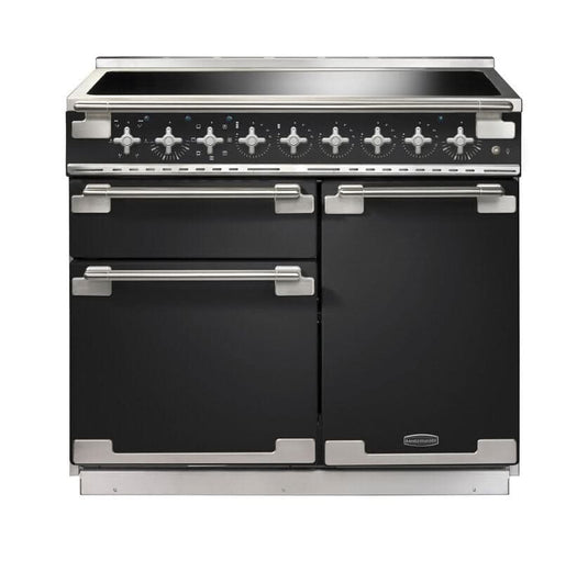 Rangemaster Elise 100 | Induction | Charcoal Black |Chrome Trim |  ELS100EICB/