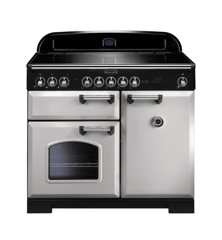 Load image into Gallery viewer, Rangemaster Classic Deluxe 100 | Induction | Pearl | Chrome Trim | CDL100EIRP/C
