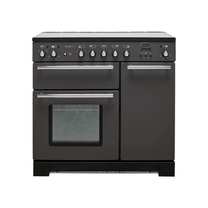 induction rangemaster toledo plus 90 in slate with chrome trim