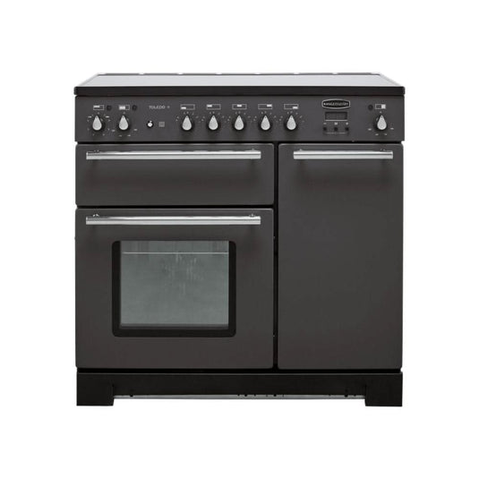 induction rangemaster toledo plus 90 in slate with chrome trim