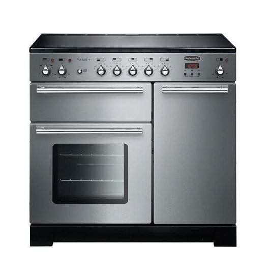 induction rangemaster toledo plus 90 in stainless steel with chrome trim