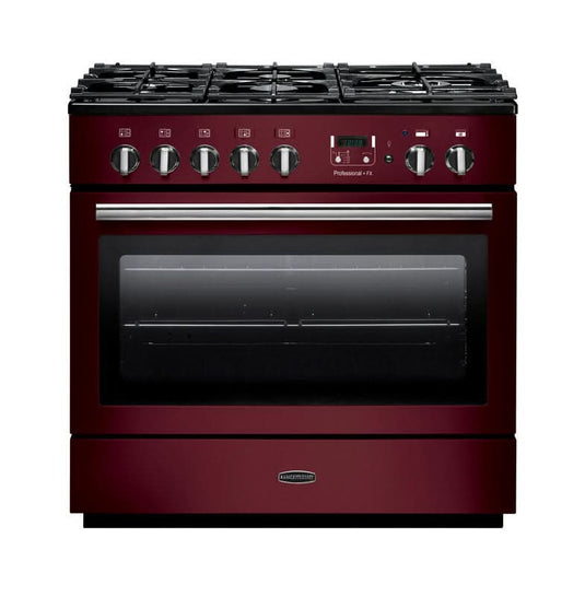 Rangemaster Professional Plus FX 90 | Dual Fuel | Cranberry | Chrome Trim | PROP90FXDFFCY/C