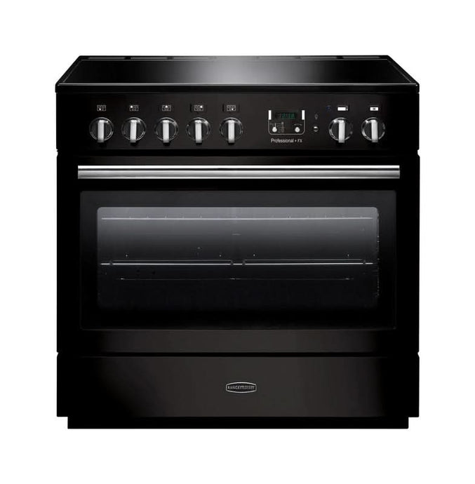 Rangemaster Professional Plus FX 90 | Induction | Gloss Black | Chrome Trim | PROP90FXEIGB/C