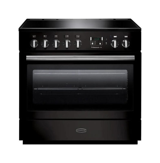 Rangemaster Professional Plus FX 90 | Induction | Gloss Black | Chrome Trim | PROP90FXEIGB/C