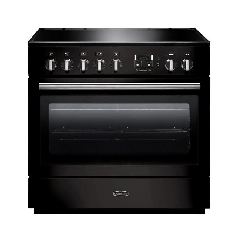 Завантажте зображення в засіб перегляду галереї, Rangemaster Professional Plus FX 90 | Induction | Gloss Black | Chrome Trim | PROP90FXEIGB/C
