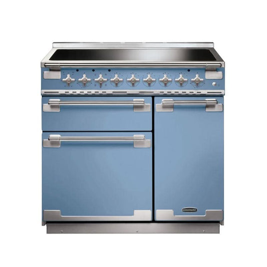 induction rangemaster elise 90 in china blue with chrome trim