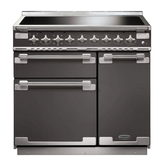 induction rangemaster elise 90 in slate with chrome trim