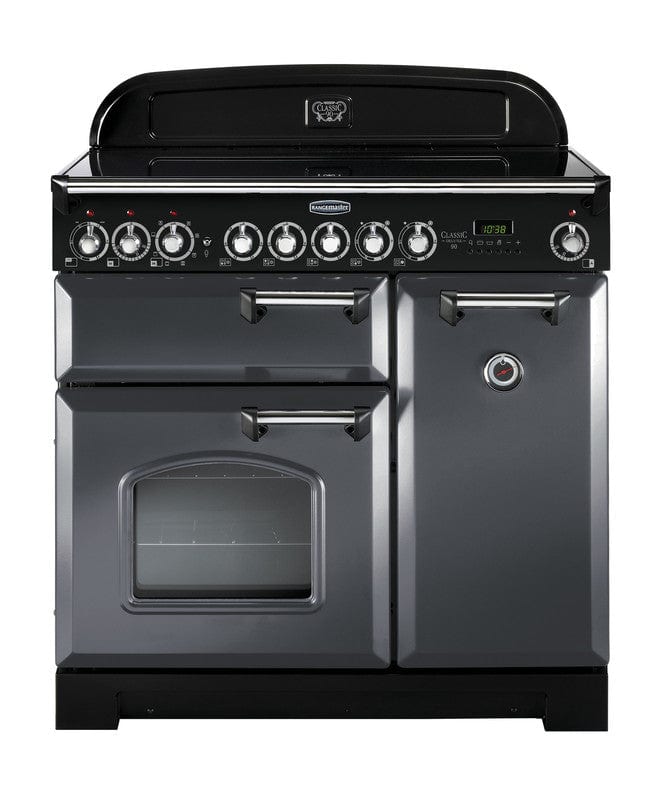 Load image into Gallery viewer, Rangemaster Classic Deluxe 90 | Ceramic | Slate | Chrome Trim | CDL90ECSL/C
