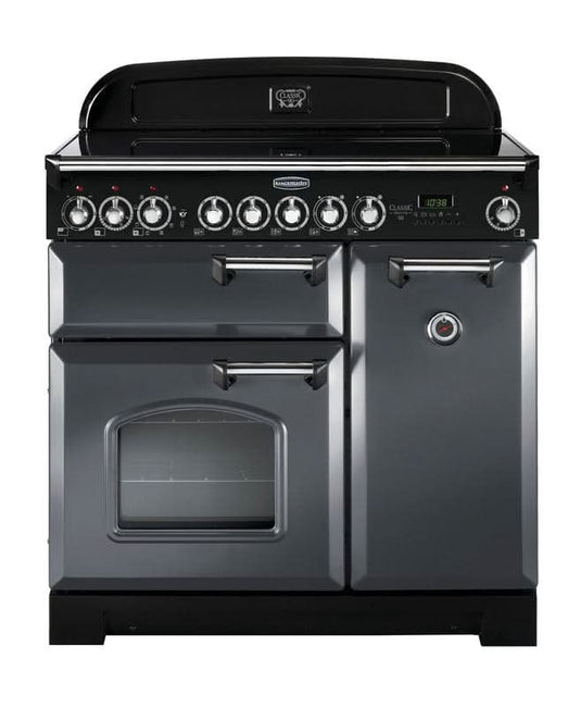 Rangemaster Classic Deluxe 90 | Ceramic | Slate | Chrome Trim | CDL90ECSL/C