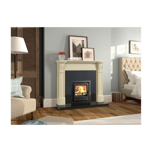 henley lagos 500 wood burning stove in black, 4.5kw
