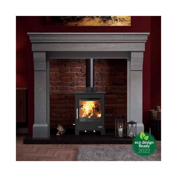 henley severn 5kw eco multi fuel in matt black