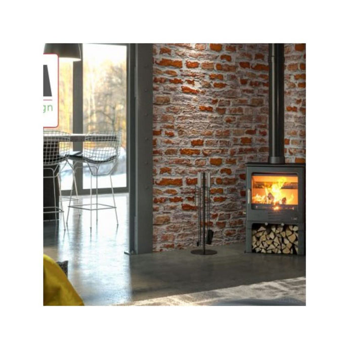 henley severn 8kw logstore only in matt black