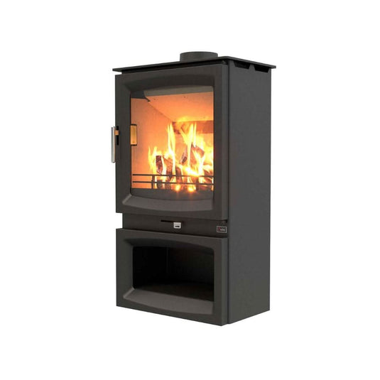 henley burnbright 5kw logstore only in matt black