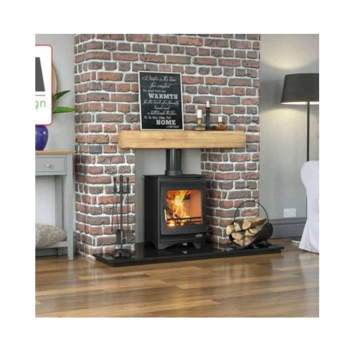 henley elcombe 5kw eco multi fuel in matt black