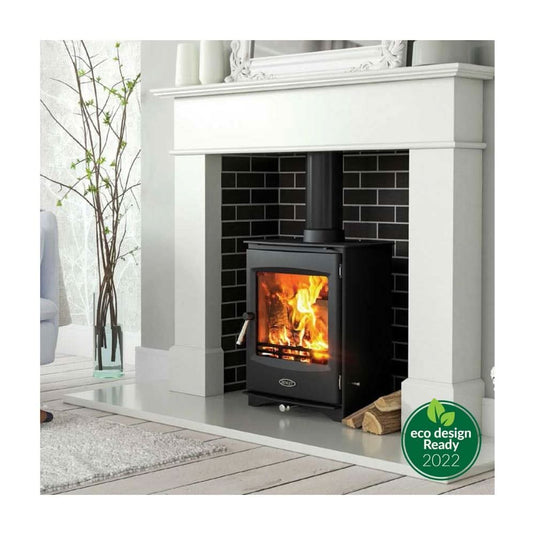 henley lincoln 5kw eco multi fuel in matt black