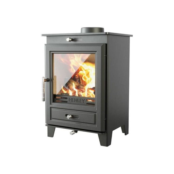 henley glenwood 5kw eco multi fuel in matt black