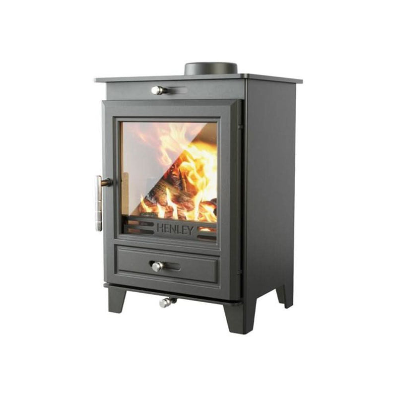 Завантажте зображення в засіб перегляду галереї, henley glenwood 5kw eco multi fuel in matt black
