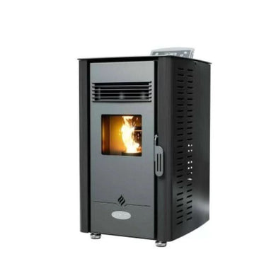 henley elm 4kw wood pellet stove in black