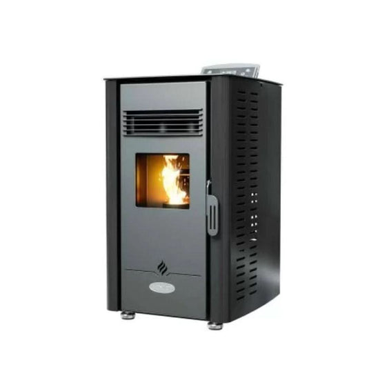 Henley Elm 4kW Wood Pellet Stove | Black |Square| STP001