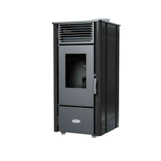 henley elm 8kw wood pellet stove in black