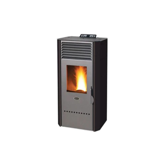 henley elm 20kw wood pellet boiler in black, square