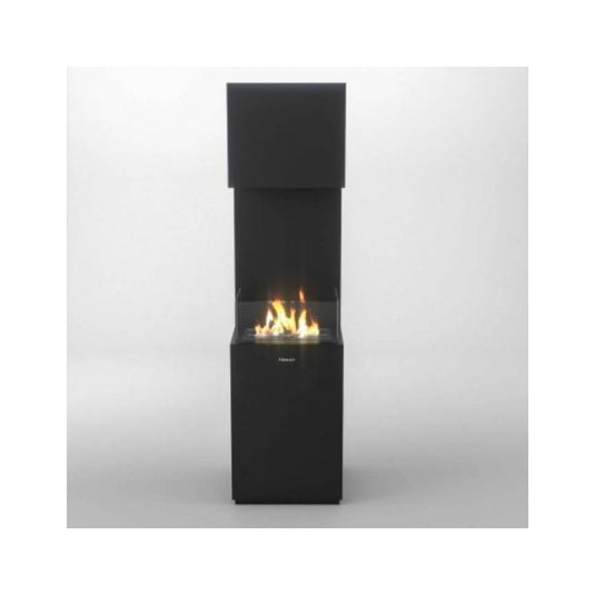 henley vienna bio ethanol stove in matt black, freestanding