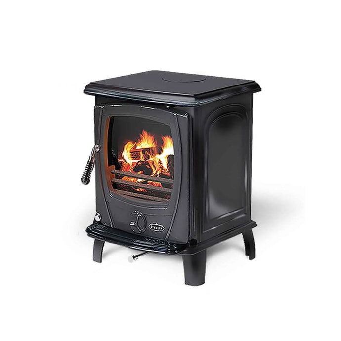 stanley aoife 7.3kw eco multi fuel in enamel black