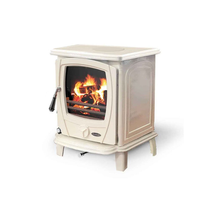 stanley aoife 7.3kw eco multi fuel in enamel cream