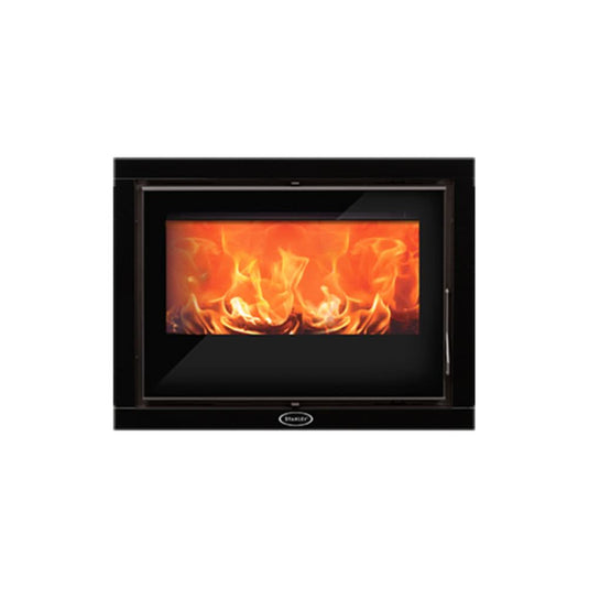 Stanley Solis I80Ss 12Kw Single Sided | Wood Burner | Glass Surround | Twin Fan | SOI80-2-SGSD