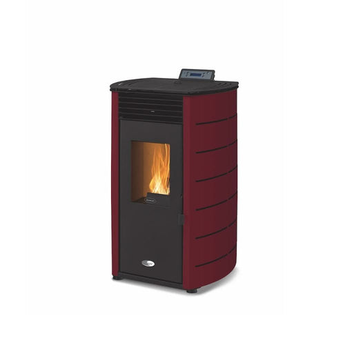 stanley solis k100 8kw wood pellet stove in clare, curved