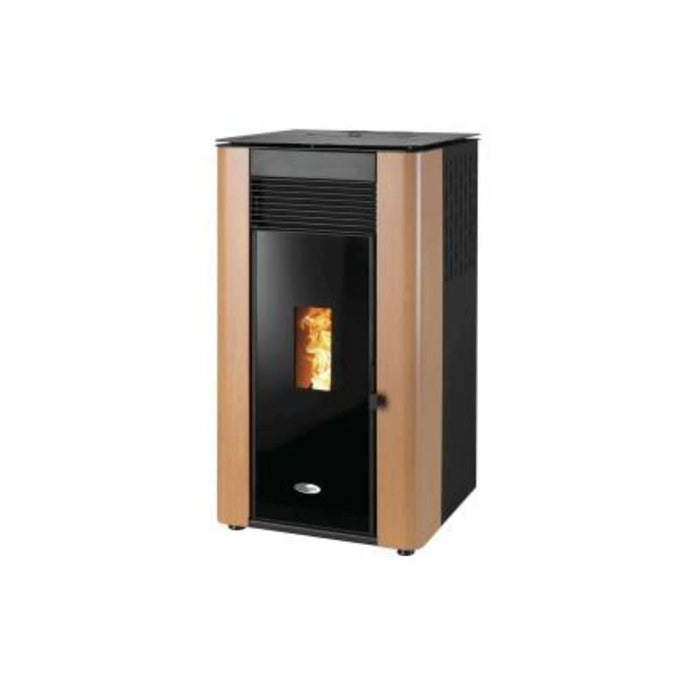 stanley solis K1200+ 10.3kw wood pellet boiler in oak, flat