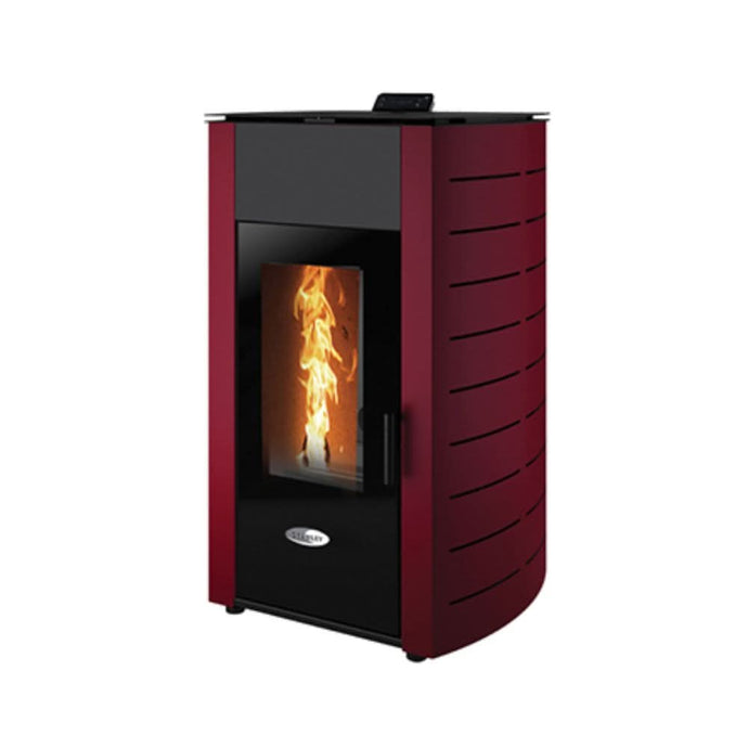 stanley solis K2300+ 18.8kw wood pellet boiler in claret