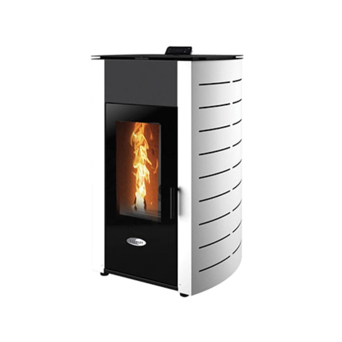 stanley solis K2300+ 18.8kw wood pellet boiler in oak