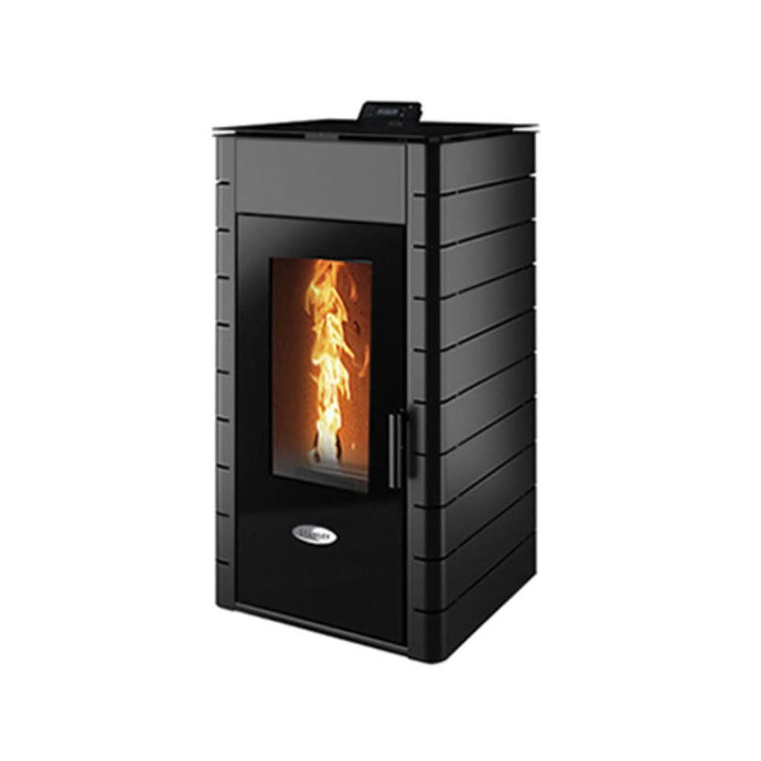 stanley solis K2300+ 18.8kw wood pellet boiler in black