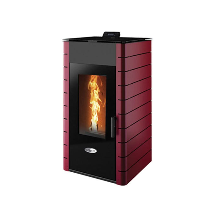 stanley solis K2300+ 18.8kw wood pellet boiler in claret