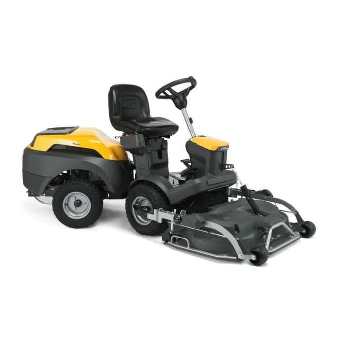 stiga park 500 hydrostatic 2Wd combi deck in black and yellow