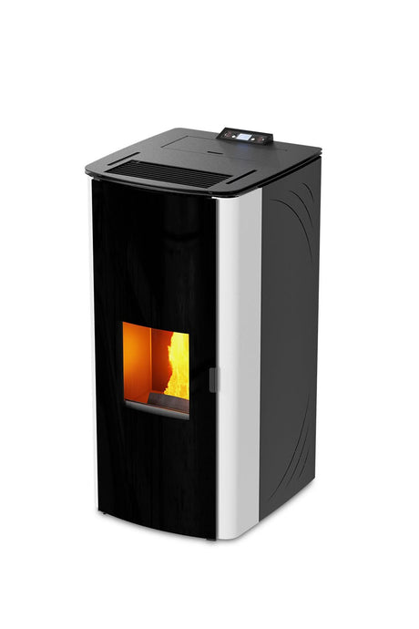 kalor francesca 17B wood pellet boiler in white, 17kw