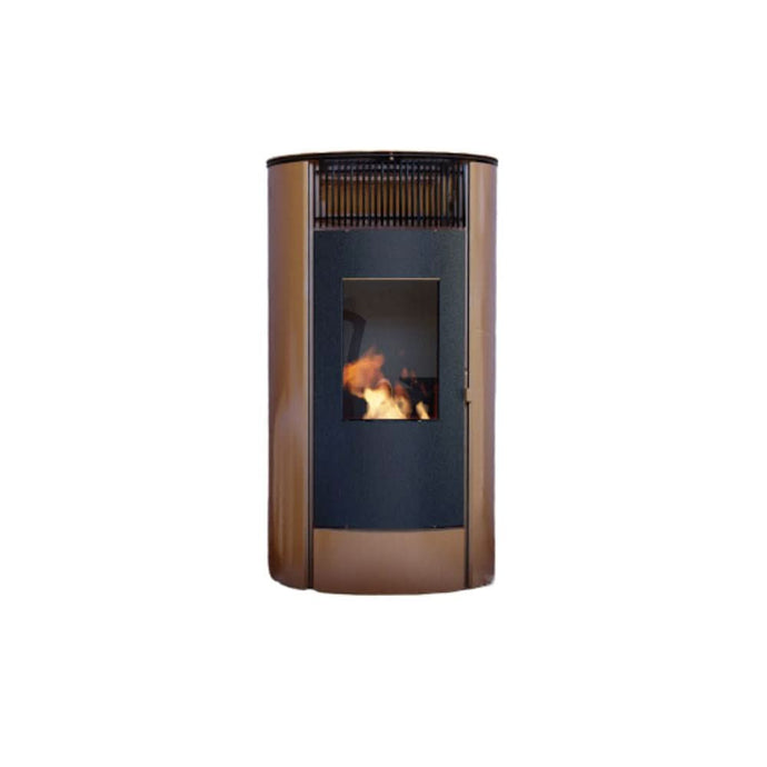 dicla claudia 10 wood pellet stove in bronze, 10kw
