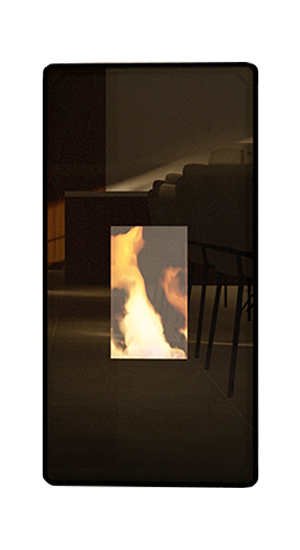 dicla diana 27B wood pellet boiler in black, 27kw