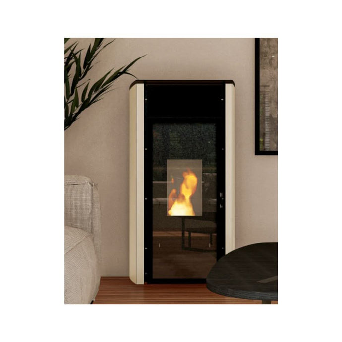 dicla frances 12B wood pellet boiler in white, 12kw
