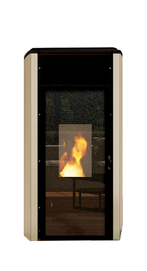 dicla gloria 23B wood pellet boiler in white, 23kw
