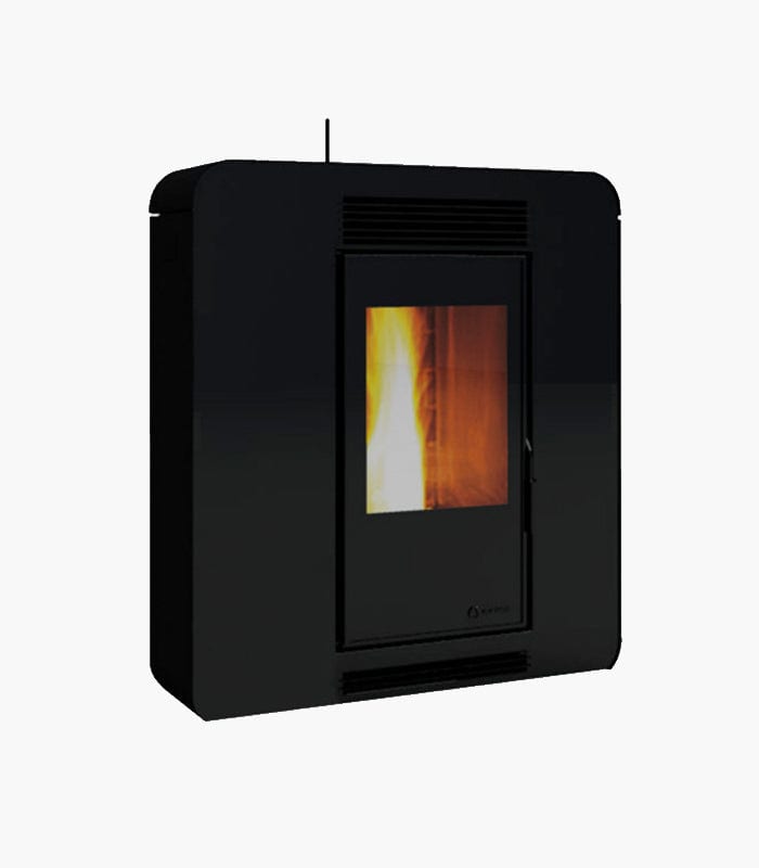 Load image into Gallery viewer, Ecoforest  Bolonia  10 Ductable Slim Wood Pellet Stove | Black | 10KW | BOL10DB
