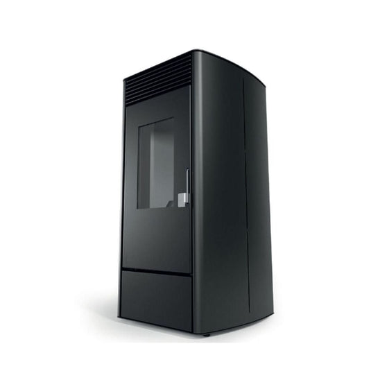 horus calore anthea 11a wood pellet stove in black, 11kw