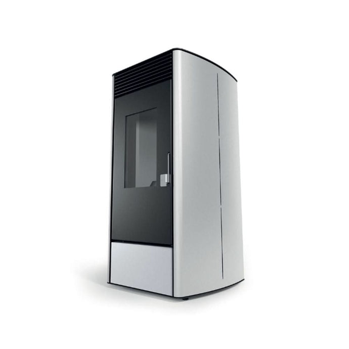 horus calore anthea 11a wood pellet stove in white, 11kw