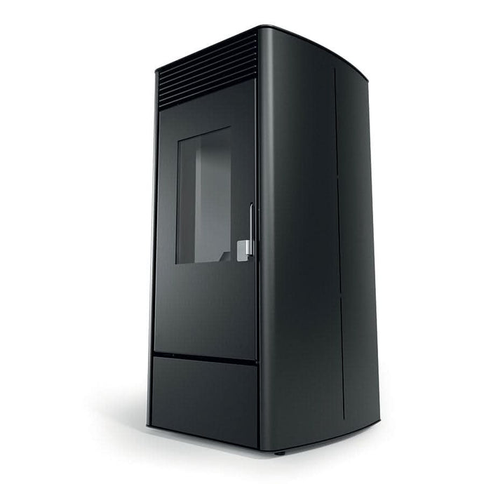 horus calore anthea 9a wood pellet stove in black, 9kw