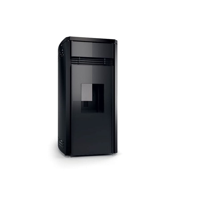 horus calore cocoon 13d2 ductable duo wood pellet stove in black